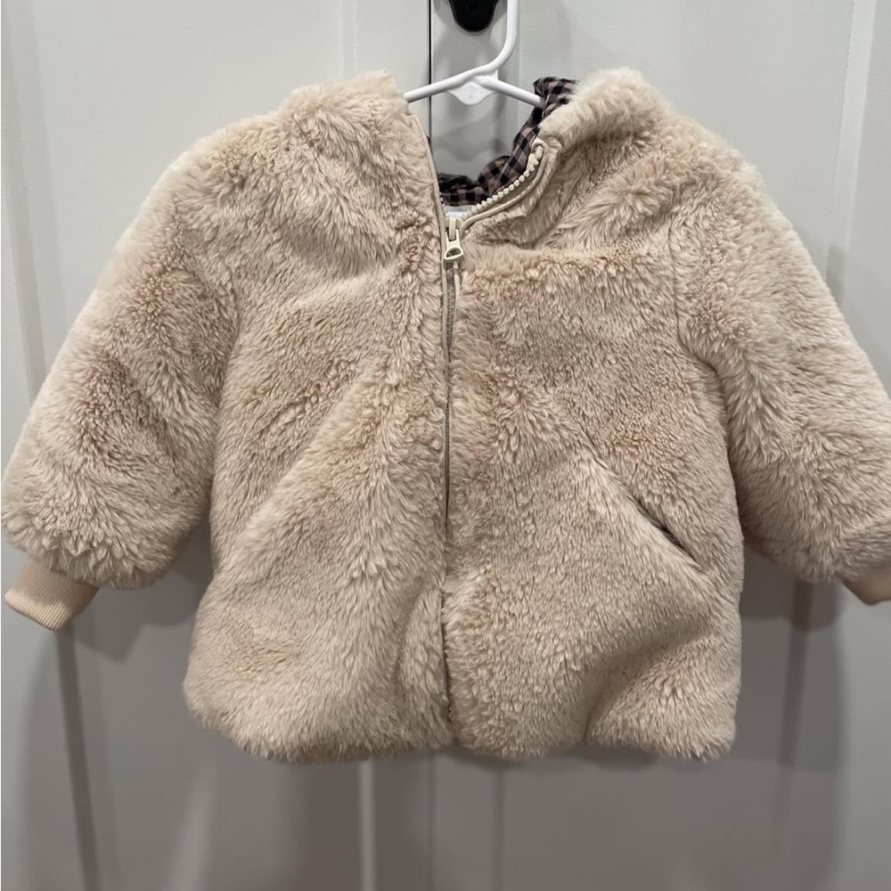 Zara Cozy Cream Kids Jacket